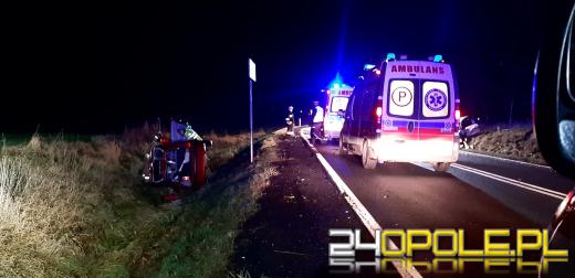 Poważny wypadek w powiecie prudnickim. Ranne zostały 4 osoby