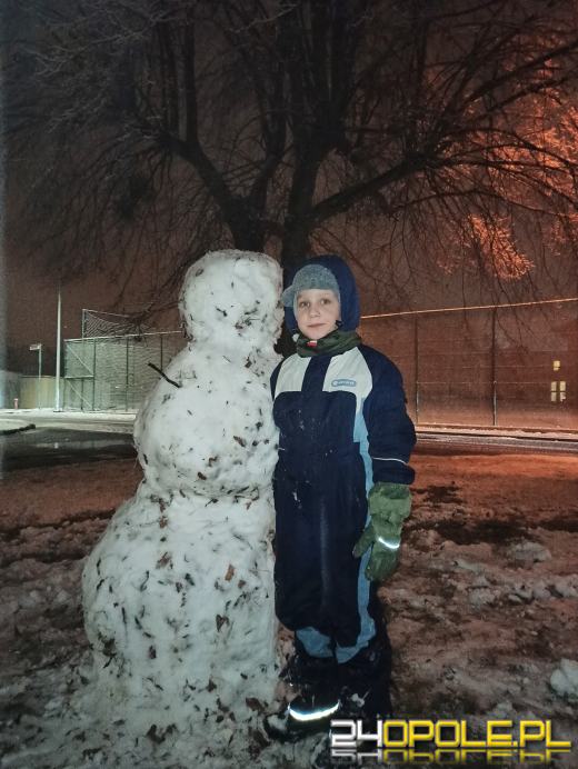 Spadł pierwszy śnieg. Opolanie...ulepili bałwany!