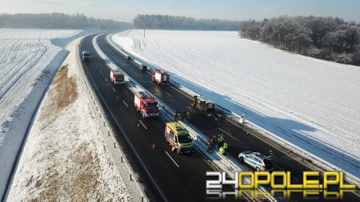 Śmiertelny wypadek na obwodnicy Niemodlina. Bus przewrócił się na bok