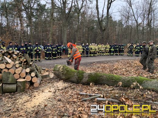 Rowerzyści uwięzieni w lesie. Strażacy ćwiczyli w nadleśnictwie