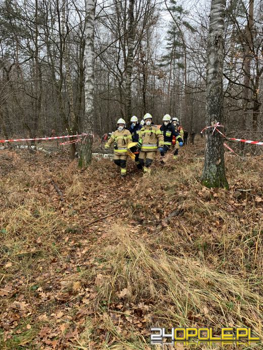 Rowerzyści uwięzieni w lesie. Strażacy ćwiczyli w nadleśnictwie