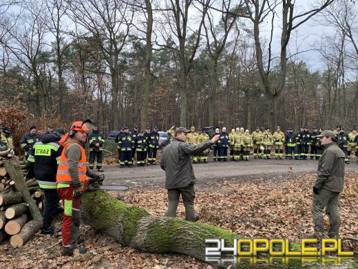 Rowerzyści uwięzieni w lesie. Strażacy ćwiczyli w nadleśnictwie