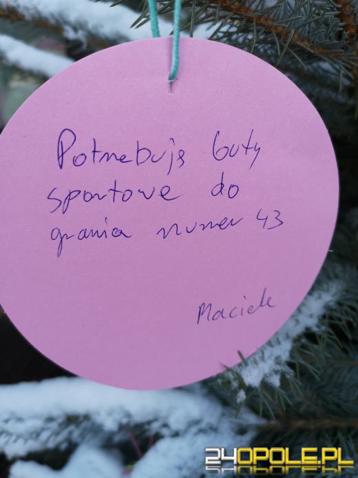 Choinka w Talentowni nadal pełna życzeń. O czym marzą samotni i najmłodsi?