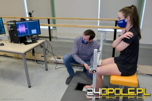 Studenci Politechniki Opolskiej badają stawy skokowe