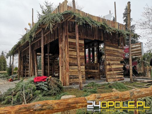 Powstaje szopka bożonarodzeniowa w Opolu-Szczepanowicach