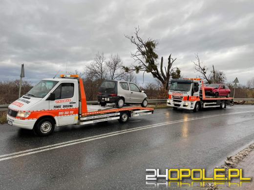 Zderzenie trzech samochodów na Niemodlińskiej w Opolu