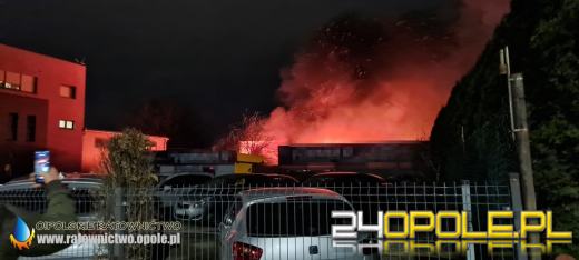 Pożar w warsztacie samochodowym przy Eichendorffa w Opolu