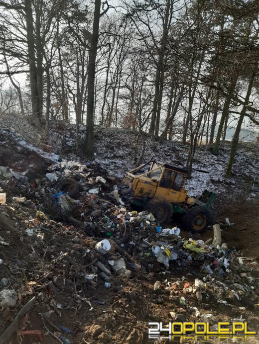 Z oleskich lasów wywieziono kilkadziesiąt ton śmieci!