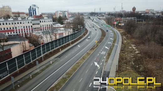 Kierowcy chwalą sobie przejazd nowa drogą "Opole - Wschód"