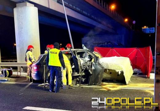 Tragiczny wypadek na obwodnicy Opola. Nie żyje 25-letni kierowca
