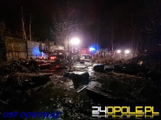 10 zastępów straży gasiło pożar w powiecie krapkowickim