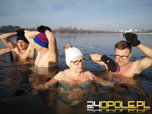 Niedzielne morsowanie na kąpielisku Bolko