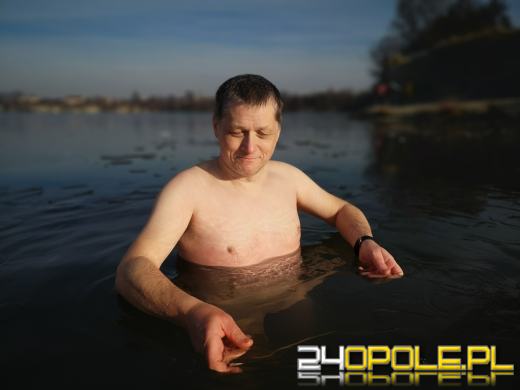 Niedzielne morsowanie na kąpielisku Bolko