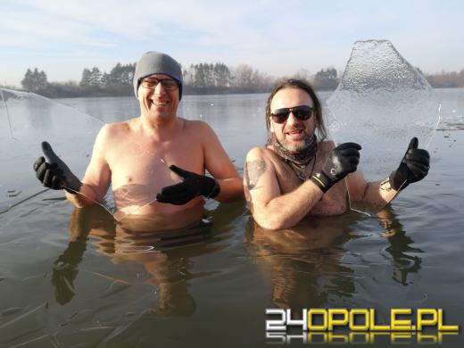 Niedzielne morsowanie na kąpielisku Bolko