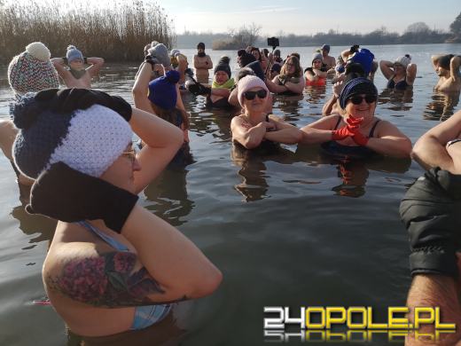 Niedzielne morsowanie na kąpielisku Bolko