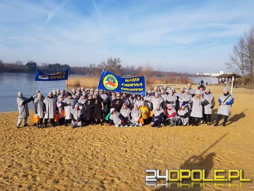 Niedzielne morsowanie na kąpielisku Bolko