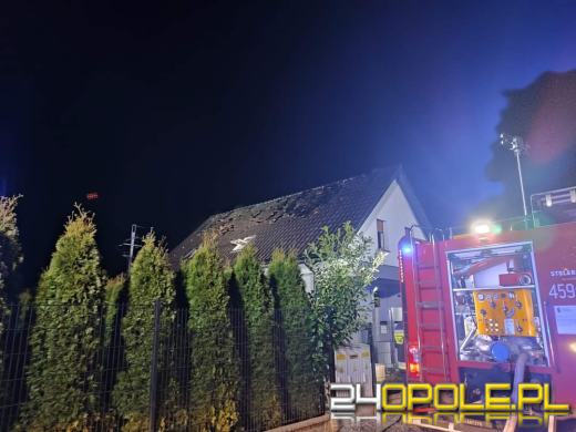 Pożar przewodu kominowego szybko rozprzestrzenił się na dach domu