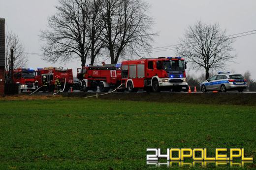 Pożar poddasza w domu jednorodzinnym w Bierdzanach