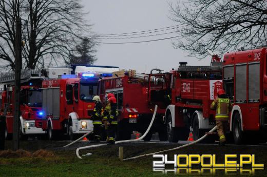 Pożar poddasza w domu jednorodzinnym w Bierdzanach
