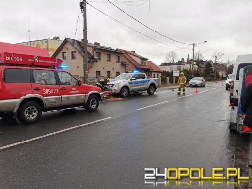 Ozimek: Kolizja samochodu osobowego z radiowozem