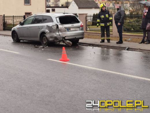 Ozimek: Kolizja samochodu osobowego z radiowozem