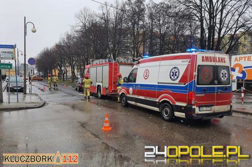 Potrącenie pieszego na przejściu dla pieszych w Kluczborku