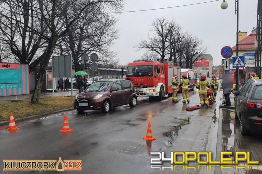 Potrącenie pieszego na przejściu dla pieszych w Kluczborku