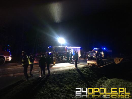 Wypadek w Schodni. Jedna osoba zakleszczona w pojeździe