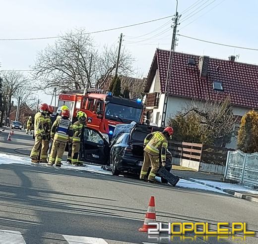 Pożar alfa romeo w powiecie kluczborskim