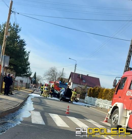 Pożar alfa romeo w powiecie kluczborskim
