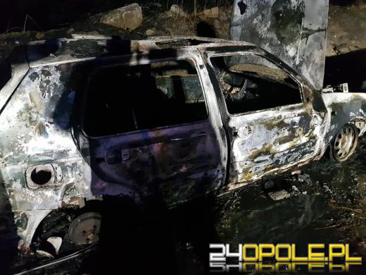 Pożar samochodów w Kielczy