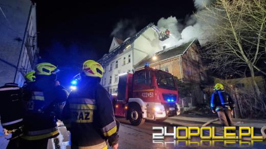 Pożar pustostanu w Kędzierzynie-Koźlu