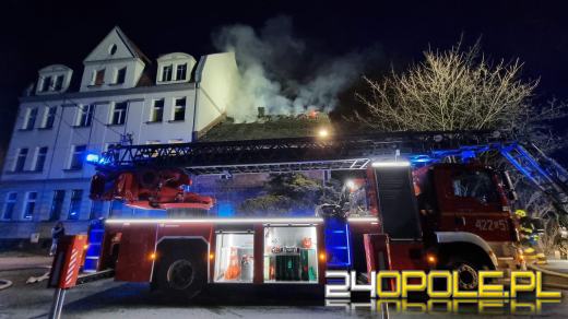 Pożar pustostanu w Kędzierzynie-Koźlu