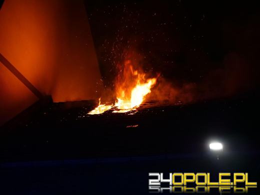 Pożar pustostanu w Kędzierzynie-Koźlu