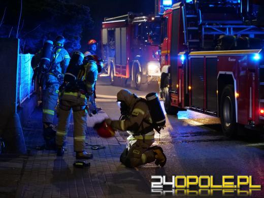 Pożar pustostanu w Kędzierzynie-Koźlu