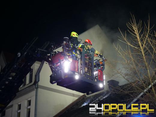 Pożar pustostanu w Kędzierzynie-Koźlu