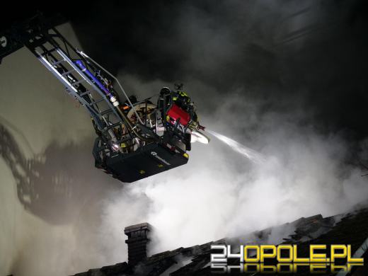 Pożar pustostanu w Kędzierzynie-Koźlu