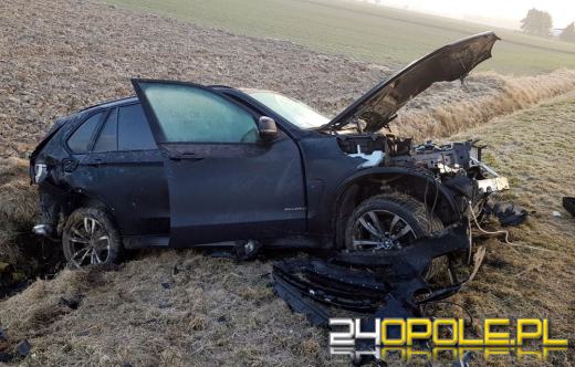 Nietrzeźwy 39-latek kierujący bmw doprowadził do wypadku 