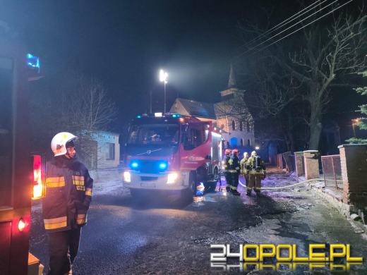 Pożar piwnicy w miejscowości Twardawa