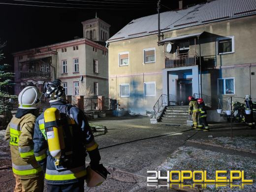 Pożar piwnicy w miejscowości Twardawa