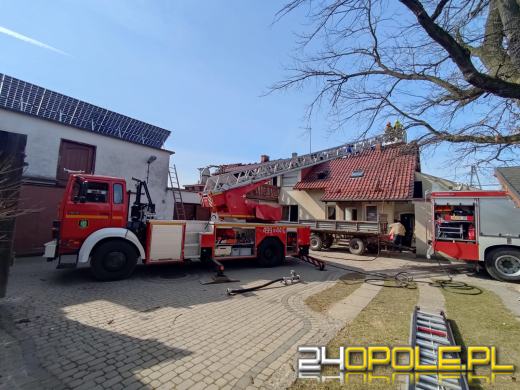 Pożar domu w Warmątowicach