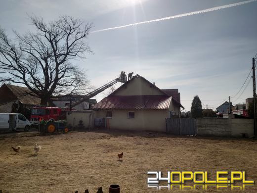 Pożar domu w Warmątowicach