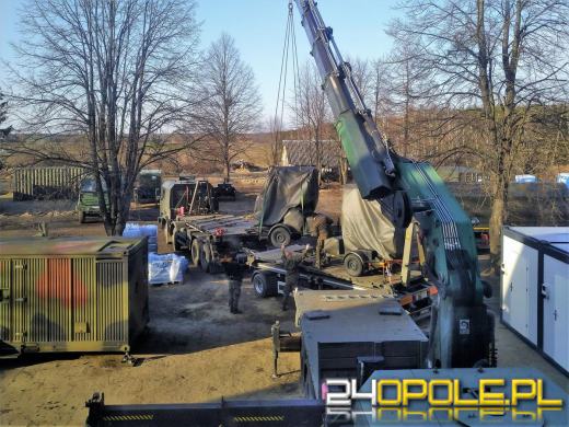 Żołnierze 10 Brygady Logistycznej w Opolu na granicy polsko-białoruskiej