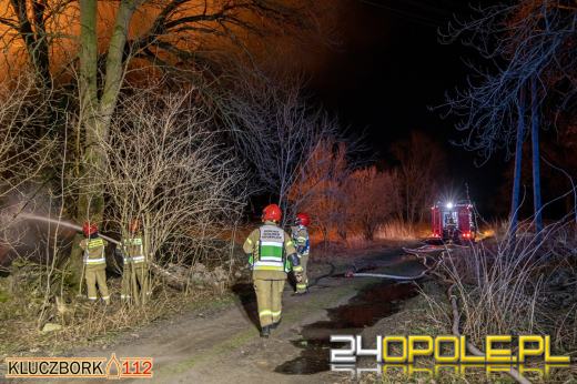 Ogromny pożar stodoły w powiecie Kluczborskim
