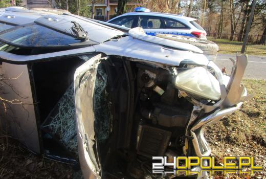 Wypadek w powiecie namysłowskim. Sprawca po spożyciu alkoholu