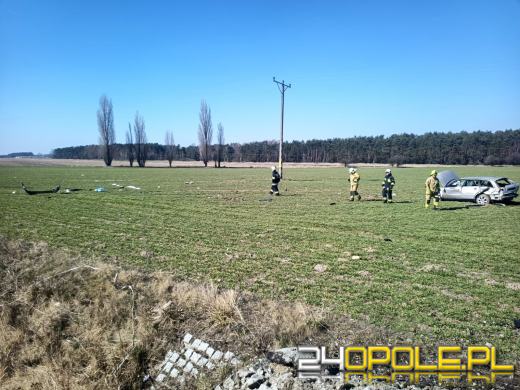 Czołowe zderzenie na DW 409. Dwie osoby nie żyją  