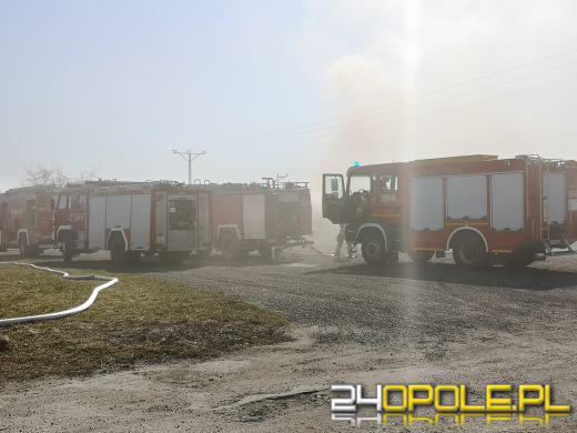Pożar hali produkcyjnej w Opolu