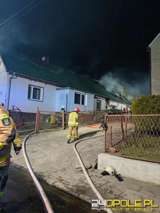 Pożar budynku gospodarczego w gminie Korfantów