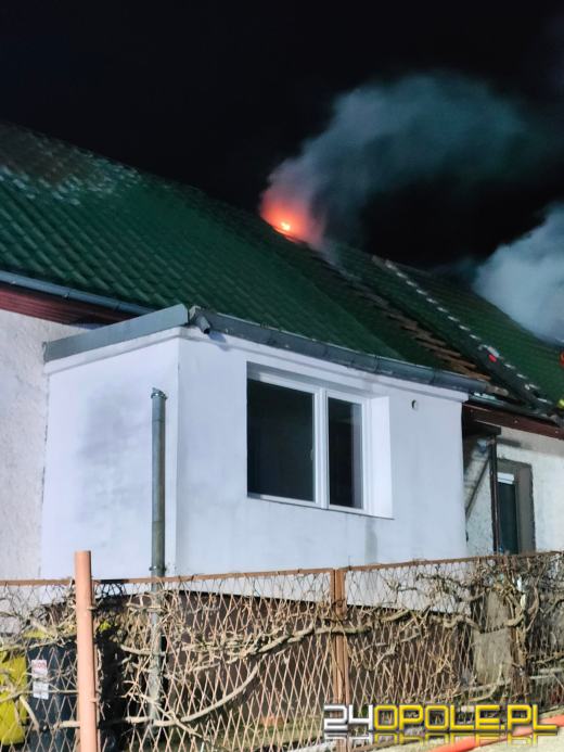 Pożar budynku gospodarczego w gminie Korfantów