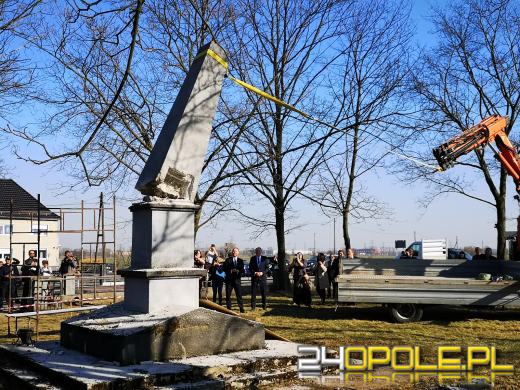 Runął pomnik Armii Czerwonej w gminie Prószków